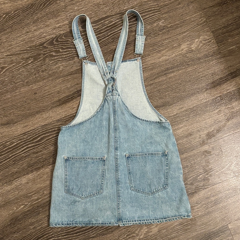 Denim Button-Front Overall Dress - Picture 2 of 3